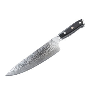 Cuchillo de Chef de cocina de acero de Damasco hecho a mano personalizado de alta calidad Cuchillo de Chef de hoja de acero de Damasco de calidad superior en Moq bajo - Product Image 1