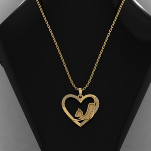 Pendentif de haute qualité en argent sterling 925 avec sertissage en bézel CZ 25x27mm, design chat, remplissage en résine de cendres, bijoux pour lait maternel - Product Image 6