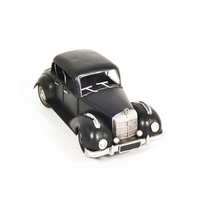 Hecho a mano pintado 1937 Plymouth P4 Deluxe negro madera Vintage coche modelo para decoración de oficina en casa - Product Image 5