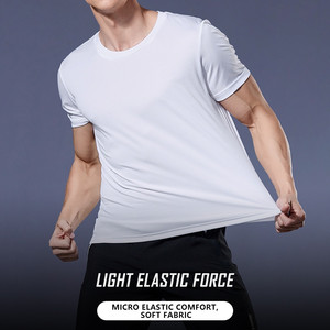 T-Shirt da Uomo a Rapida Asciugatura con Collo Rotondo per Palestra e Corsa, Abbigliamento da Allenamento Traspirante a Manica Corta - Product Image 6