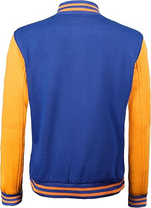 Nouvelles vestes universitaires tendance pour femmes, tissu de qualité personnalisé, vente chaude, vêtements d'hiver, bouton imprimé, veste unie pour hommes, col montant - Product Image 2