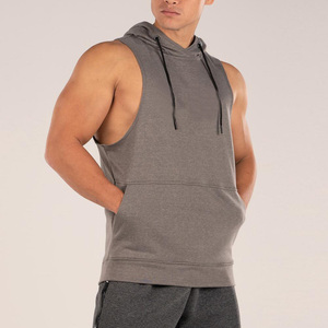 Design Fashion <b>Men</b> Sleeveless Custom Hoodies Gym Fitness Wear Stringer Workout Hoodies Adult <b>Mens</b> Hoodie <b>Pullover</b> - Product Image 6