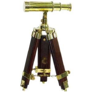 Prismáticos de latón antiguo de alta calidad Diseño vintage único Decoración del hogar Buena calidad Telescopio marino victoriano Funda de cuero - Product Image 5