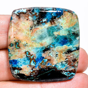 Super grado marrón crisocola corte radiante cabujones de corte ovalado único Natural lote a granel fabricación de joyas - Product Image 1