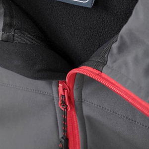 Veste de randonnée d'hiver pour homme, softshell d'extérieur, chaude, col montant, à capuche, doublée polaire, coupe-vent, imperméable, logo frontal - Product Image 5