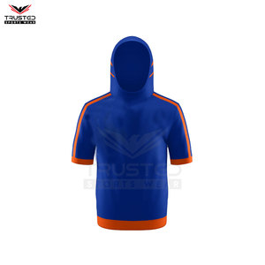 Última Moda en Sudaderas de Manga Corta para Hombre, Diseño Sólido, Ropa Urbana de Invierno, Algodón Orgánico Ecológico, Personalizable, Directo de Fábrica - Product Image 2