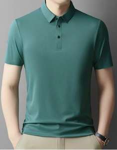 เสื้อโปโลผู้ชายแบบลำลองสดชื่นปักลายสีพื้นแห้งเร็ว RRI-MPS-24กอล์ฟแฟชั่นตามสั่ง - Product Image 2