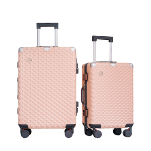 Juegos de equipaje OEM al por mayor para viajes al aire libre Pc 6006 modelo maletas de viaje conjunto doble ruedas silenciosas fábrica de maletas de aluminio - Product Image 1