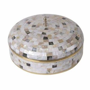 Casseroles en bois faites à la main de style arabe de luxe en gros avec fournitures de marmite en métal bon marché incluses pour la cuisson ronde de marmite - Product Image 3