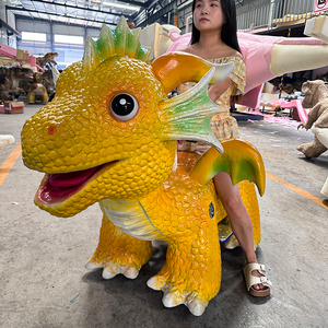 سكوتر ديناصور كهربائي واقعي للأطفال قابل للركوب، للاستخدام الداخلي والخارجي في مراكز التسوق ومدن الملاهي، بتحكم عن بعد - Product Image 5