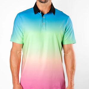 Camiseta Deportiva Casual para Hombre OEM, Diseño Personalizado, Manga Corta, Tejida, Transpirable, Ecológica, Ropa de Golf para Exteriores - Product Image 4