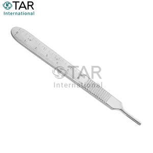Poignée de scalpel de qualité supérieure n ° 3 125mm 5 pouces porte-lame réutilisable en acier inoxydable BP Instruments médicaux - Product Image 3