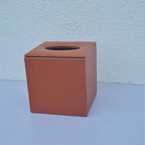 <b>Tissue</b> Box Cover Square PU Leather <b>Facial</b> <b>Tissue</b> Box Holder for Dresser - Product Image 3