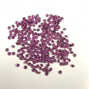 อัญมณีโกเมน rhodolite ธรรมชาติขนาด1.25มม. สีม่วงใช้ในการรักษาอัญมณีเจียระไนแบบตัด - Product Image 1