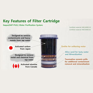 [Saqua] Soporte de dispensador de agua de fácil mantenimiento Sistema de encimera de gravedad Filtro de agua potable - Product Image 3