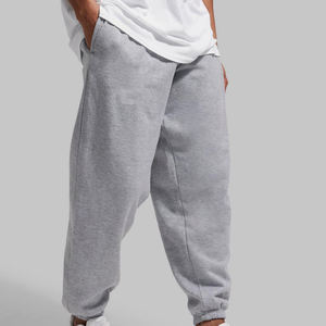 กางเกงวิ่งจ๊อกกิ้งโอเวอร์ไซส์สำหรับผู้ชายกางเกงวอร์มสไตล์ลำลองปักลายลูกไม้ซักสีเข้ม - Product Image 4