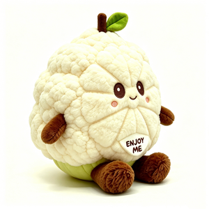 Peluche de coliflor, juguete de coliflor relleno, peluche de verdura, lindo animal de peluche de coliflor - Product Image 1