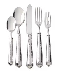 Elegante Juego de Cubiertos para Cocina, Hogar, Hotel, Restaurante, Color Plateado, Diseño Moderno, Cubiertos de Latón, Cuchara, Tenedor, Cuchillos - Product Image 3