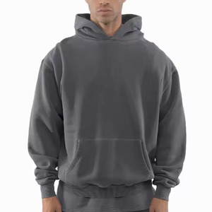 Sweat-shirts à capuche personnalisés pour hommes, en polyester/coton, molleton épais, écologiques, coupe classique, streetwear, hiver - Product Image 3