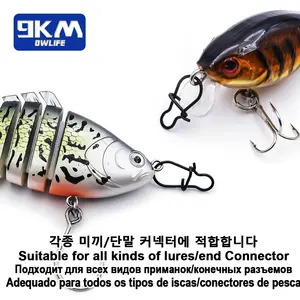 Quick Change Saltwater Fishing Snaps Duo Lock Carabiners With Speed Clips Fishing Swivels And Snap For Lake River Stream