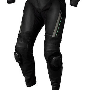 Combinaison de moto en cuir de course pour hommes avec manches pré-incurvées et protection des genoux CE - Product Image 5
