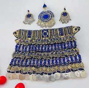 Wholesale New Design Afghan Kuchi Handmade Necklace Earrings Jewelry Sets Latest Fashion Afghan Kuchi Vintage Jewelry Sets - Product Image 3