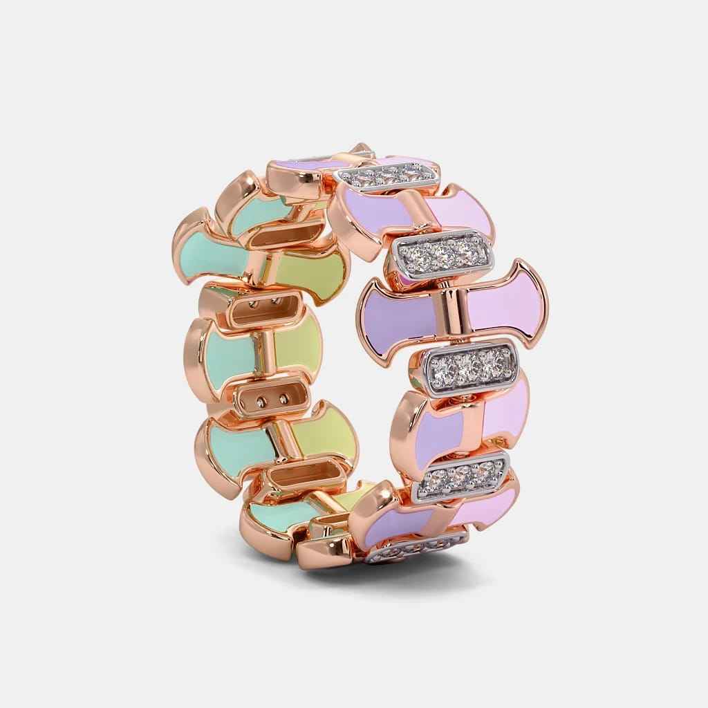 แหวนพลิก925แหวนวินเทจเพชรโมอิสเงินแท้