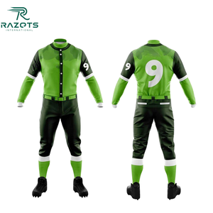 Conjunto de uniforme de béisbol de poliéster 100% transpirable de alta calidad personalizado para entusiastas del deporte - Product Image 6