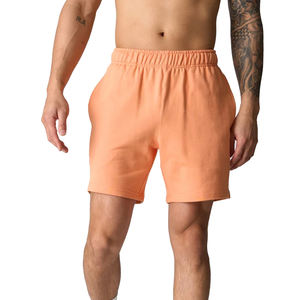 Venta al por mayor de peso pesado 100% algodón gimnasio pantalones cortos deportivos polar transpirable pantalones cortos de sudor para los hombres - Product Image 1