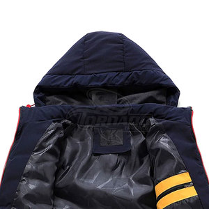 Chaqueta Softshell transpirable impermeable para hombre con capucha desmontable abrigo de burbujas de invierno tela de nueva condición - Product Image 5