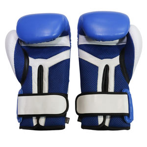 High Quality PU <b>Leather</b> Boxing <b>Gloves</b> for <b>Men</b> Women Training MMA Muay Thai Kickboxing Breathable for Closure Custom Logo - Product Image 2