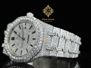 Reloj de Lujo Automático para Hombre con Moissanita Helada, Brazalete con Cierre de Diamantes Refinados, Movimiento Mecánico de Alta Gama para Cualquier Ocasión - Product Image 3