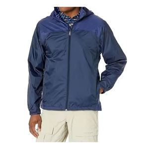 2025 veste de pluie personnalisée pour hommes imperméable respirant coupe-vent manteau léger avec Logo pour uniforme du personnel ou utilisation d'aventure - Product Image 1