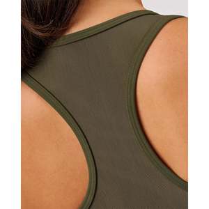 Aura Mesh Shelf Bra Tank-Pure Olive - Product Image 5