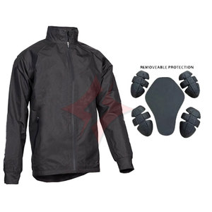 Chaqueta para motociclista unisex de talla grande, transpirable, a prueba de viento, poliéster/cuero, material de protección contra el frío - Product Image 4