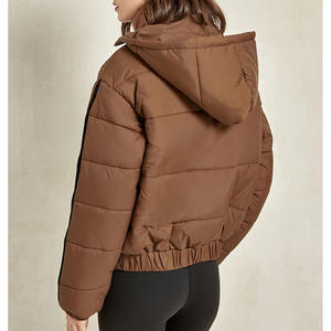 Chaquetas acolchadas sueltas personalizadas OEM, chaquetas de plumón para mujer, Abrigo acolchado grueso de Invierno para mujer, chaqueta acolchada con logotipo personalizado - Product Image 2