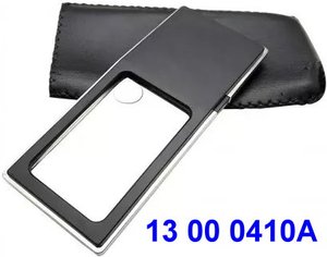 Loupe de poche LED avec lentille bifocale 2X/4X, dioptrie 4D/11D, 4 lumières LED - Product Image 2