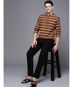 Árabe PathaniAchkanBandhgalaSherwaniKurta para hombres en tela de algodón paquistaní con elegante cadena de botones en el cuello y lo último - Product Image 4