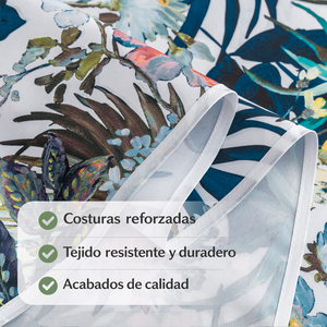 ผ้าปูโต๊ะทรงสี่เหลี่ยมผืนผ้าลายดอกไม้สไตล์ชนบท ผลิตจากโพลีเอสเตอร์ 100% กันน้ำ ซักได้ ใช้ซ้ำได้ เหมาะสำหรับใช้ในบ้าน ห้องครัว และห้องรับประทานอาหาร - Product Image 5