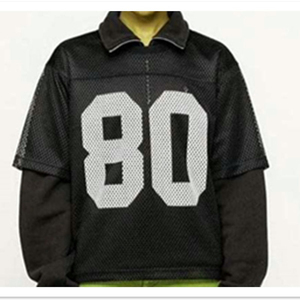 Jerseys de fútbol personalizados de malla Boxy Fit 100% poliéster sublimación impresa transpirable secado rápido ropa para adultos - Product Image 1