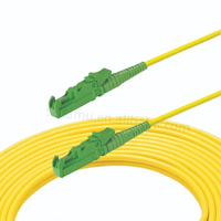 Kabel Patch Fiber DAMU E2000 2.0mm Singlemode 9/125 Simplex PVC OFNR LSZH Material, Keamanan dan Daya Tinggi