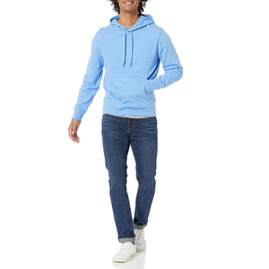 Sudaderas con capucha de diseño personalizado de algodón 100% para hombre, sudaderas de punto de Color sólido a la moda, opciones de talla grande disponibles - Product Image 5
