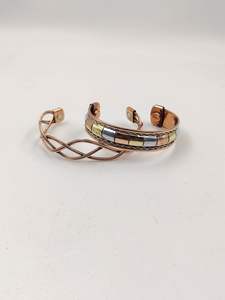 Bracelets en cuivre pur fabriqués à la main sur mesure élégance intemporelle boucles d'oreilles pour tous les jours tenue décontractée style de bureau cadeaux opale - Product Image 6