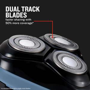 Rasoir électrique rotatif pour homme, rasage à sec, autonomie de 30 minutes, tondeuse, lames flexibles, cou pivotant, sans fil, charge USB-C, compatible avec tous les pays - Product Image 6