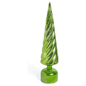 Adorno Navideño LED Verde 83039, Bola de 9x40cm para Decoraciones Navideñas Verde Mercurio - Product Image 1