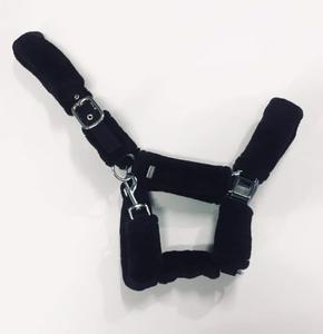 Vente chaude Doux Cheval Halter Noir Nylon Plein Vison Rembourrage Sangle Tête Collier Durable Confortable Couleurs Assorties Top - Product Image 6