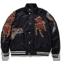 Nouvelle veste bomber d'hiver pour homme de qualité supérieure, design personnalisé, col montant, tissu fin, broderie, coupe-vent, respirante - Prix bas