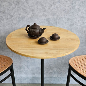 Modern Durable 60cm Round Coffee <b>Table</b> and 2 Plastic Chairs Combo Living Room Furniture-CBCF297 - Product Image 4