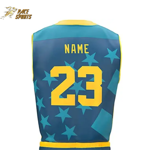 ชุดยูนิฟอร์มบาสเก็ตบอลแบบระบายอากาศได้ดี พร้อมบริการสกรีนลายแบบเต็มตัว - สีและโลโก้ที่กำหนดเองได้ พร้อมคุณสมบัติซับเหงื่อ - Product Image 4