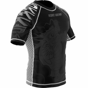 ชุดรัชการ์ดสำหรับผู้ชาย,ชุดออกกำลังกายขนาดเล็กป้องกันผื่น Bjj ชุดออกกำลังกายและการฝึก MMA - Product Image 1